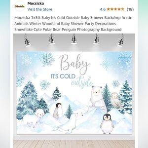 Baby It’s Cold Outside Backdrop